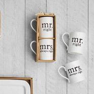 Mr. and Mrs. Right Mugs
