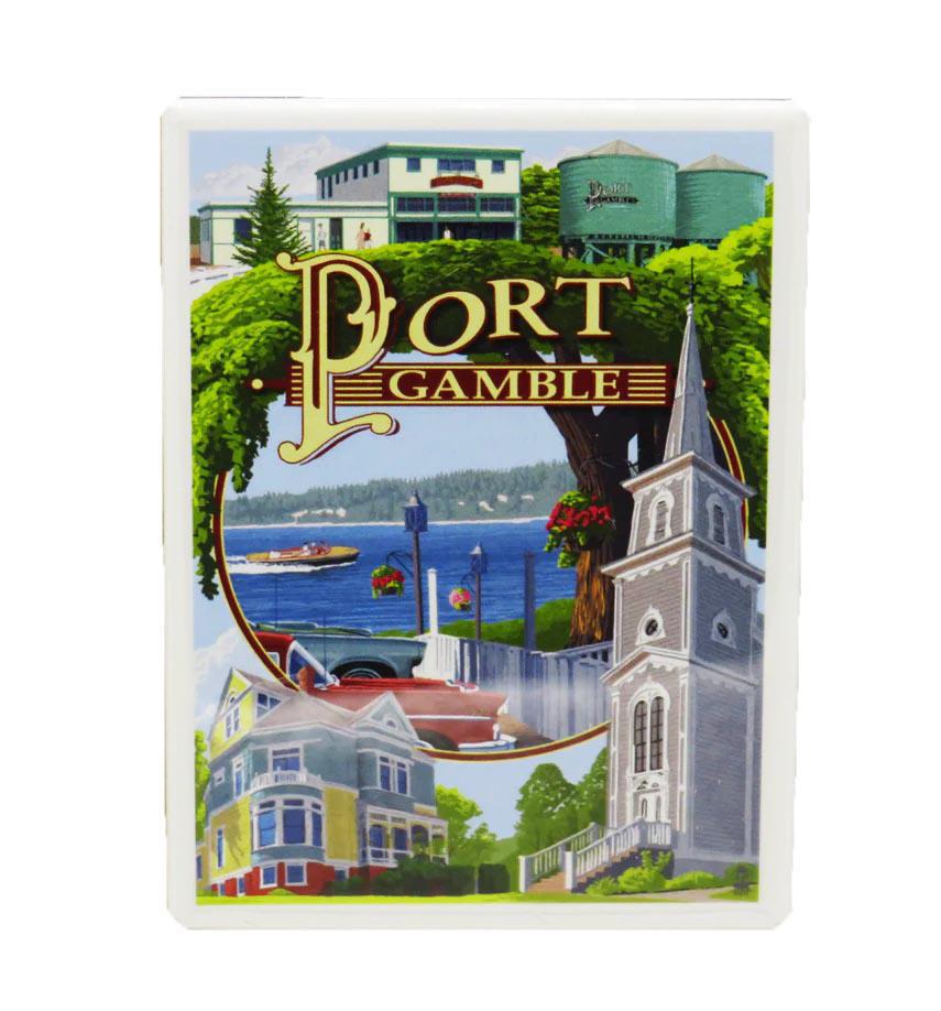 Port Gamble Town Scenes - LP Magnets