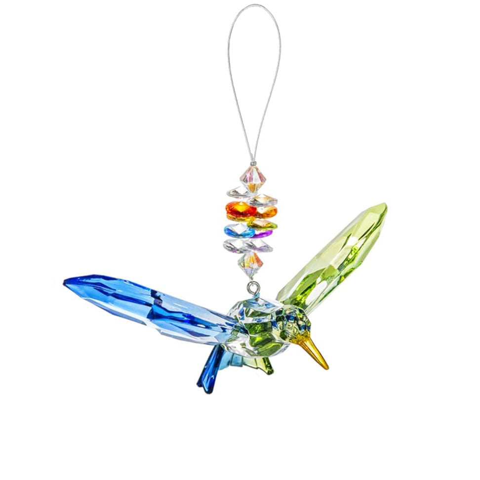 Acrylic Hummingbirds w/Beads Ornament
