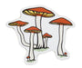 Mushroom Cluster - Sticker