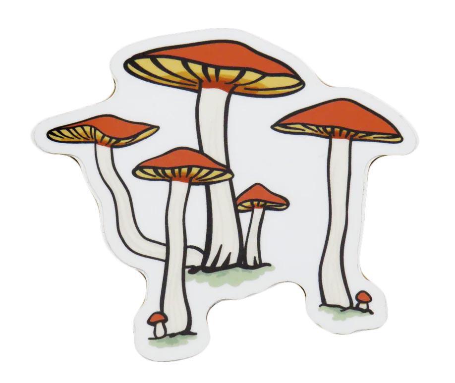 Mushroom Cluster - Sticker