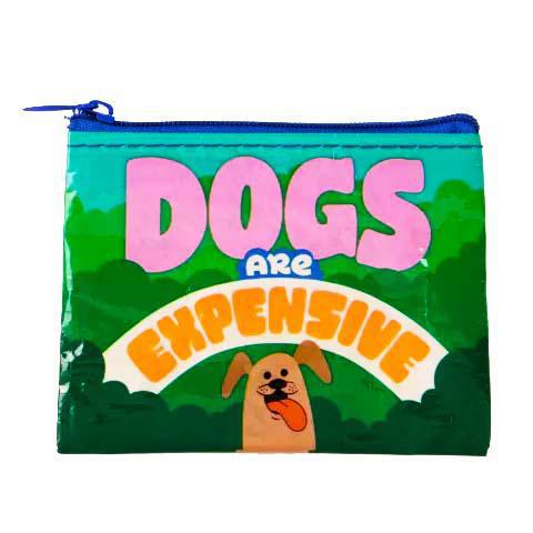 dogs are expensive coin bag
