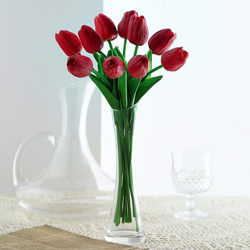 Real Touch Mini Tulip Bundle - Dark Red