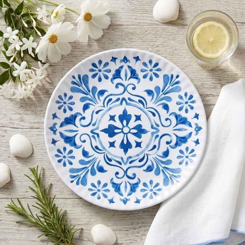 Villa Del Mar Melamine Plate, set of 4 - CN-217