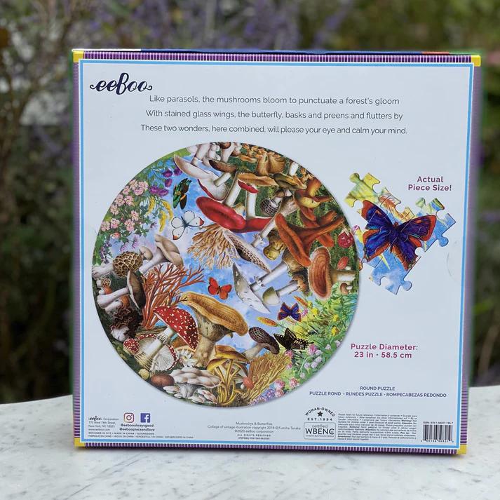 Eeboo Puzzle - Mushrooms & Butterflies - Port Gamble General Store & Cafe
