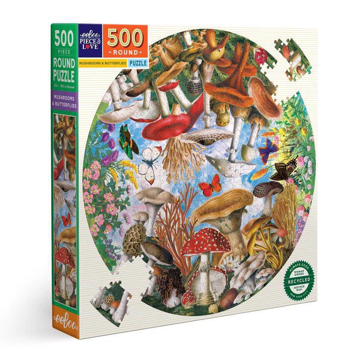 Eeboo Puzzle - Mushrooms & Butterflies - Port Gamble General Store & Cafe