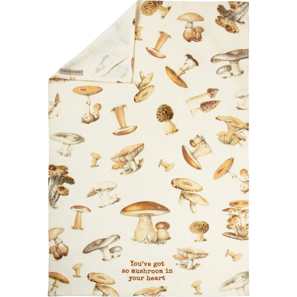 You’ve Got Mushroom In Your Heart Towel – Cotton-Linen Kitchen Fun 