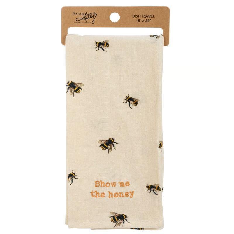 Bee Design Kitchen Towel – Show Me The Honey, Cotton-Linen