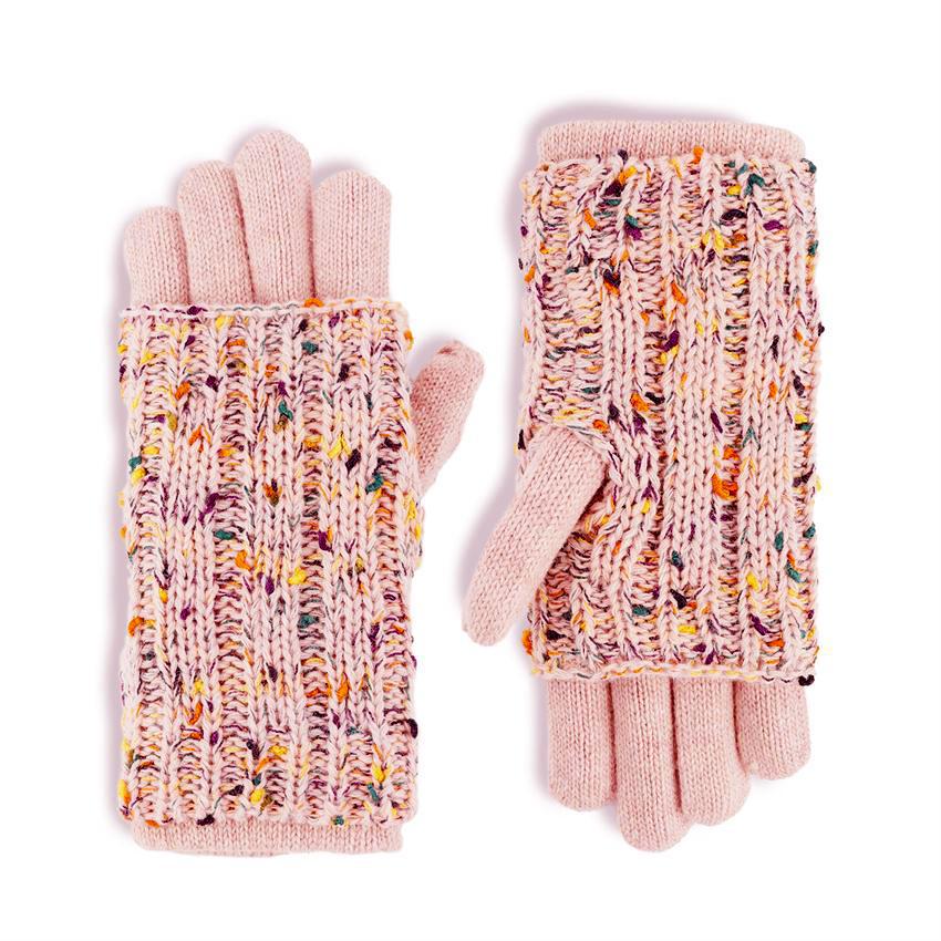 Speckle Knit Convertible Gloves