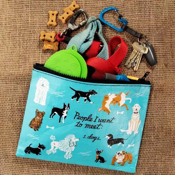 "People I Want to Meet: Dogs" Zipper Pouch