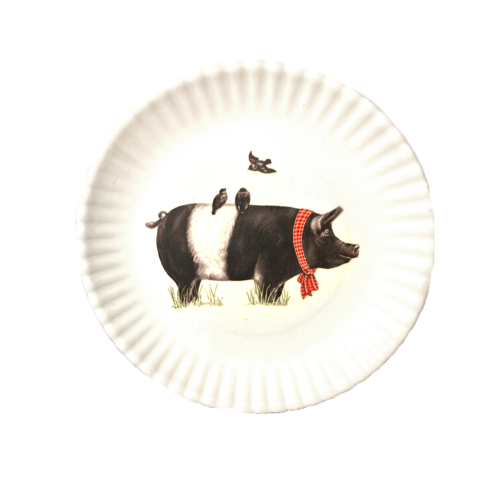 Farm Animal Melamine Plate/Set Of 4 ME0252 - Port Gamble General Store & Cafe