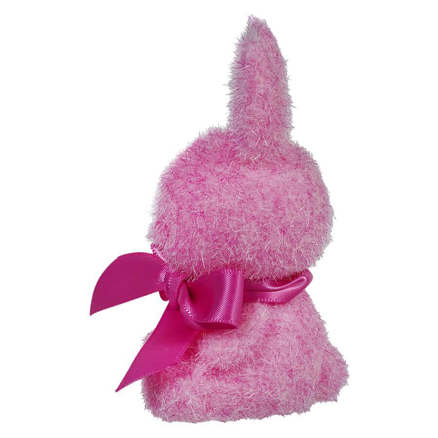 Flocked Sitting Bunny - 8 asst colors - Port Gamble General Store & Cafe