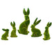 Green Flocked Bunny EM2828 - Port Gamble General Store & Cafe
