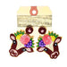 GS Earrings - FarmCow Flowers Beaded - Port Gamble General Store & Cafe