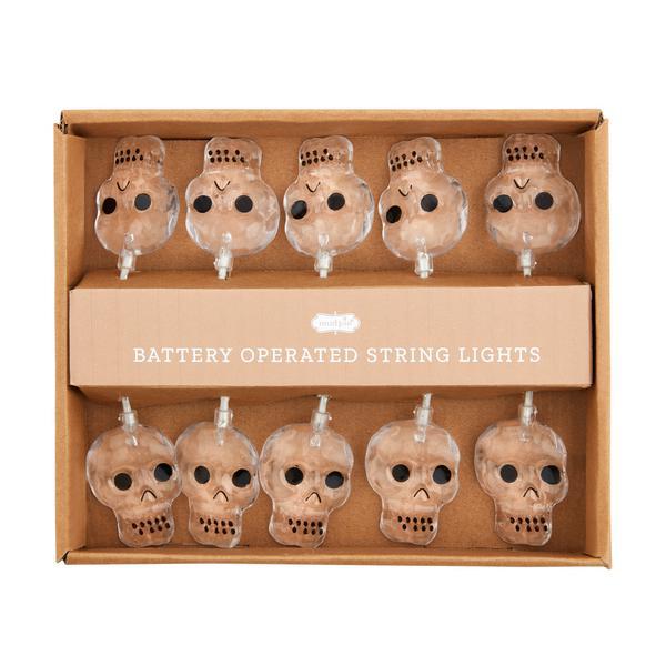 Spooky skeleton String Lights – 48” LED Halloween Decor