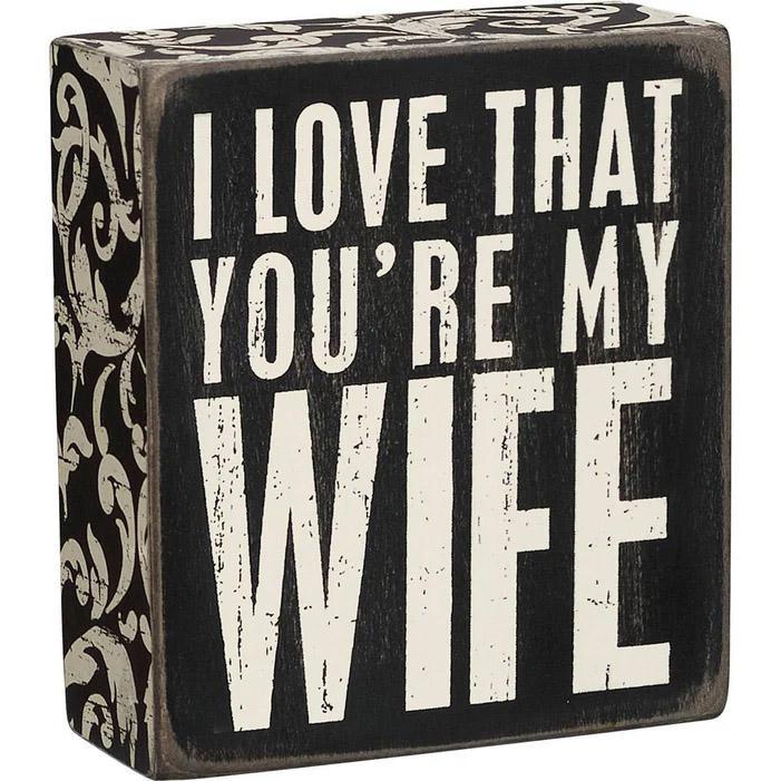 "I Love That You Are My Wife" Treasure Gift Box - Port Gamble General Store & Cafe