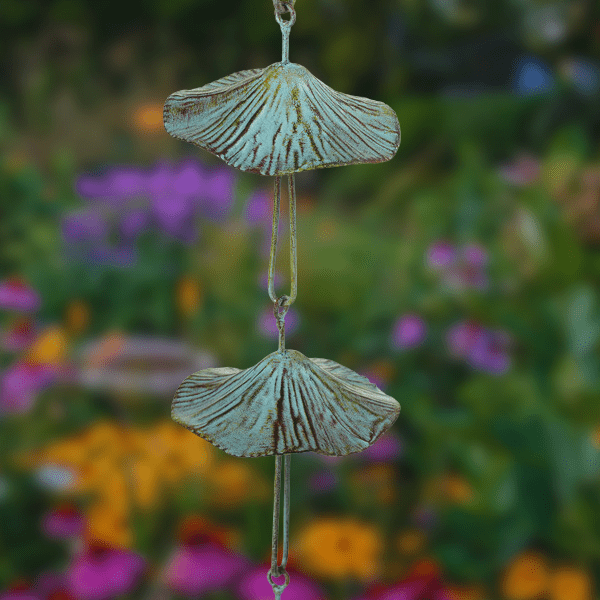 Lg Green Mushroom Rain Chain - Port Gamble General Store & Cafe