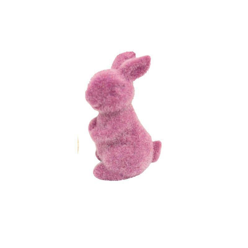 Mini Resin Flocked Pink Bunny - Port Gamble General Store & Cafe