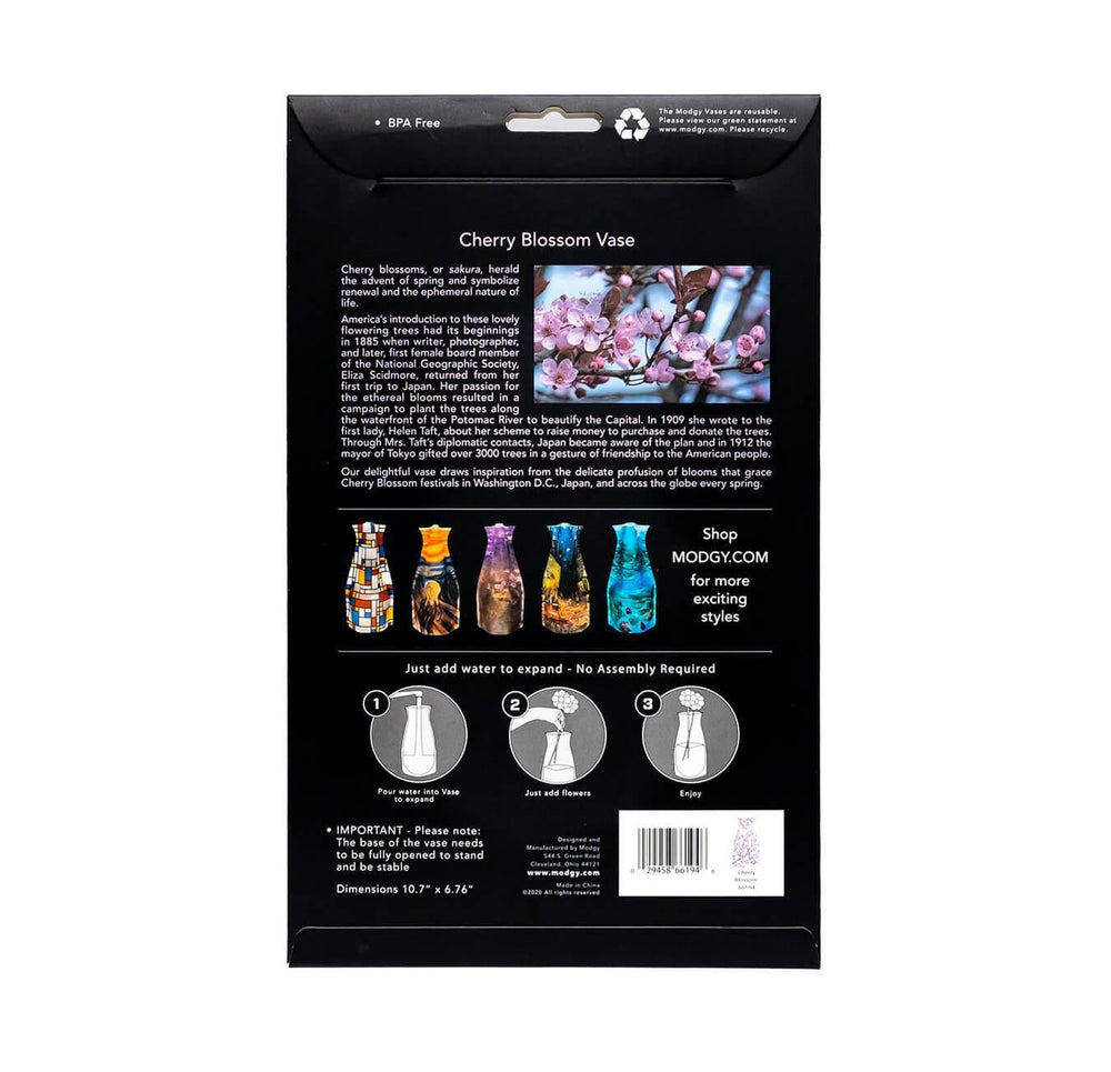 Modgy Vase - Cherry Blossom - Port Gamble General Store & Cafe