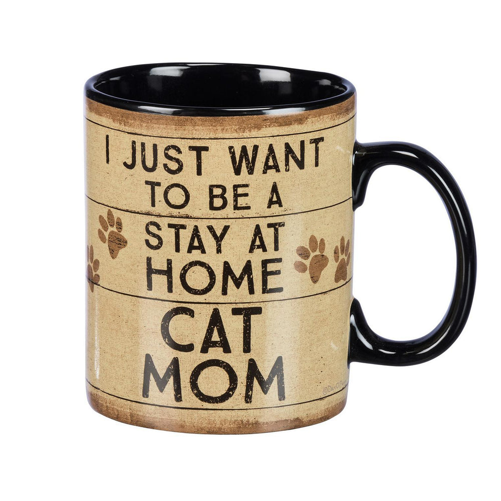 Mug - Stay Home Cat Mom - 39366 - Port Gamble General Store & Cafe