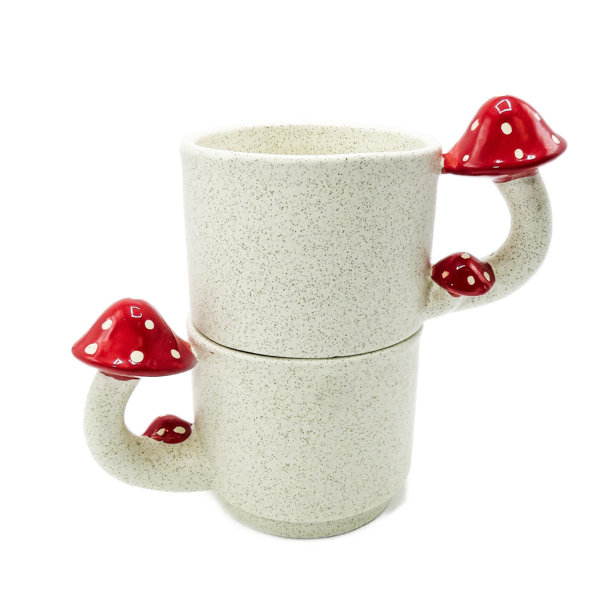 mushroom mug staked