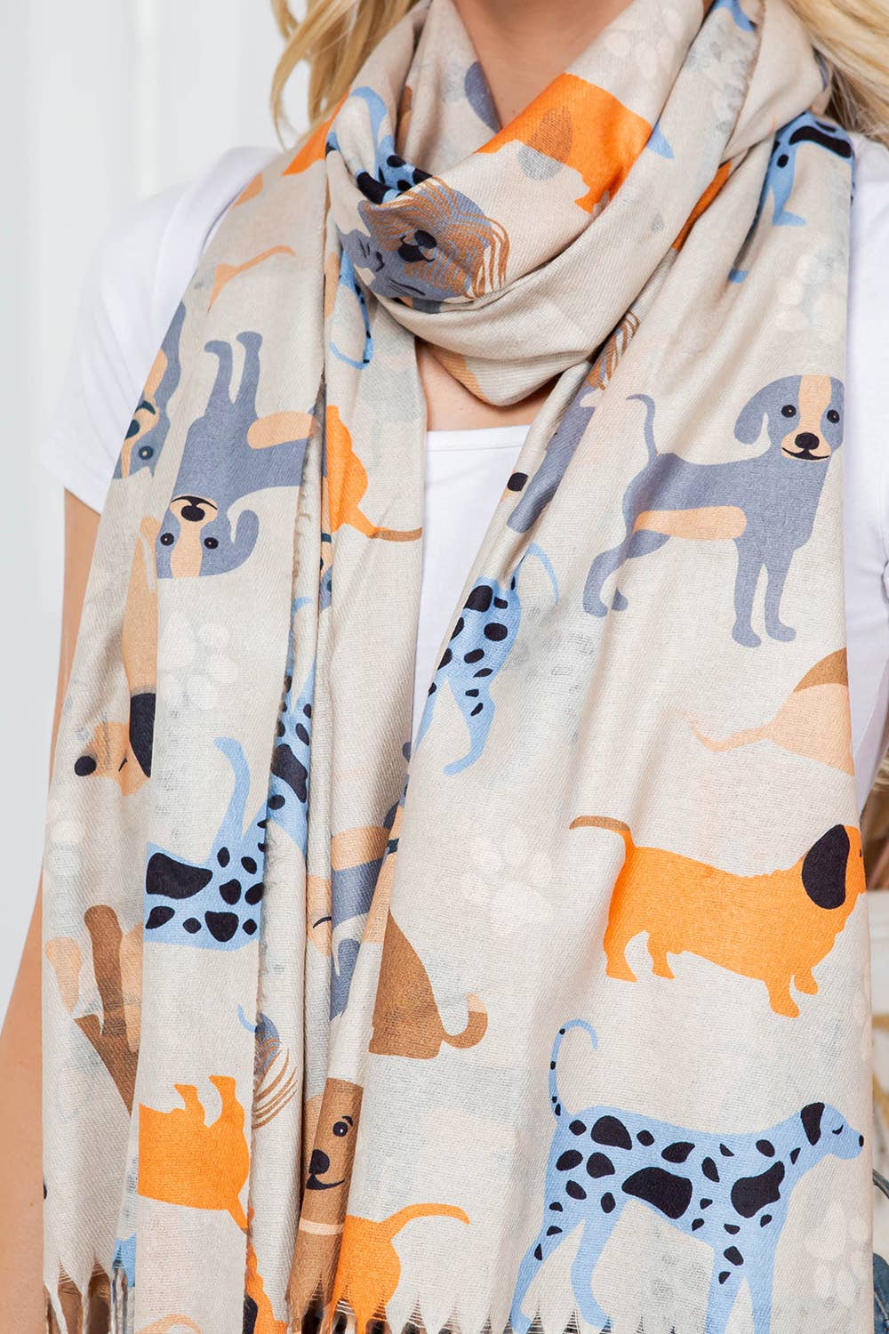 DOG PRINT SCARF - Luxury Design