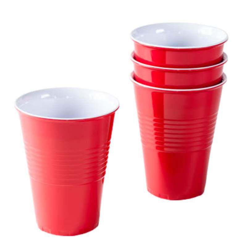 Melamine Red Solo Cup - Set of 4
