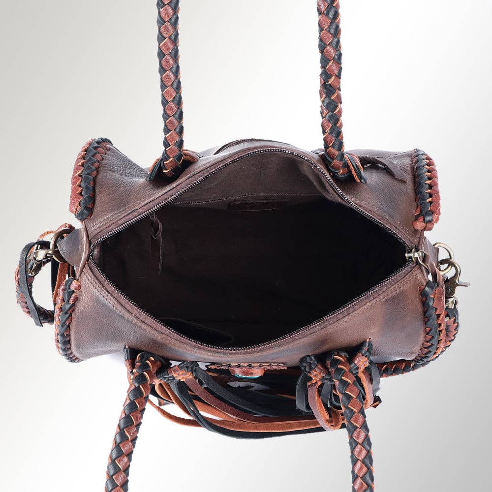 Duffel Genuine Western Leather Women Bag: ADBGM270B