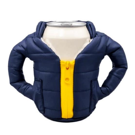 Puffin Beverage Jacket - Blue/Gold