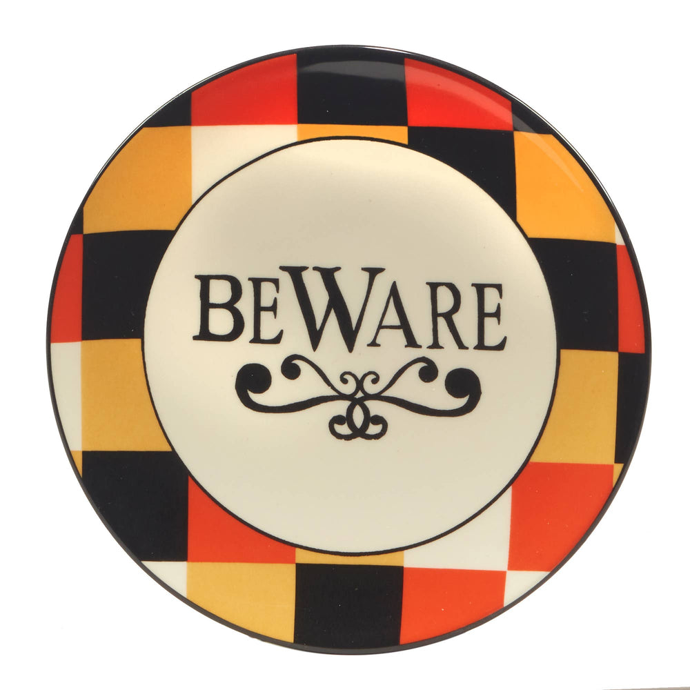 Spooky Halloween Canape Plate 6in 4 asst