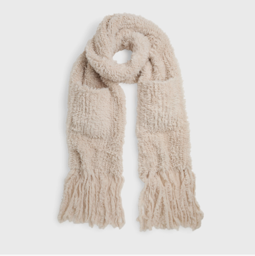 Verity Oblong Pocket Scarf - Tan