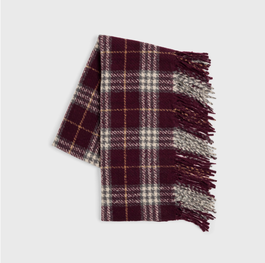 Elysia Oblong Scarf - Eggplant