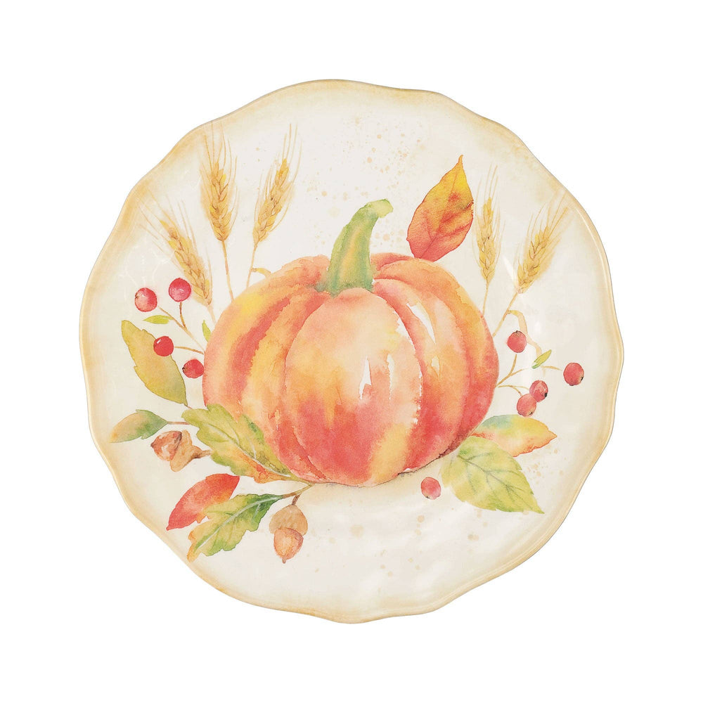 Harvest Pumpkin 8.75" Melamine Plate