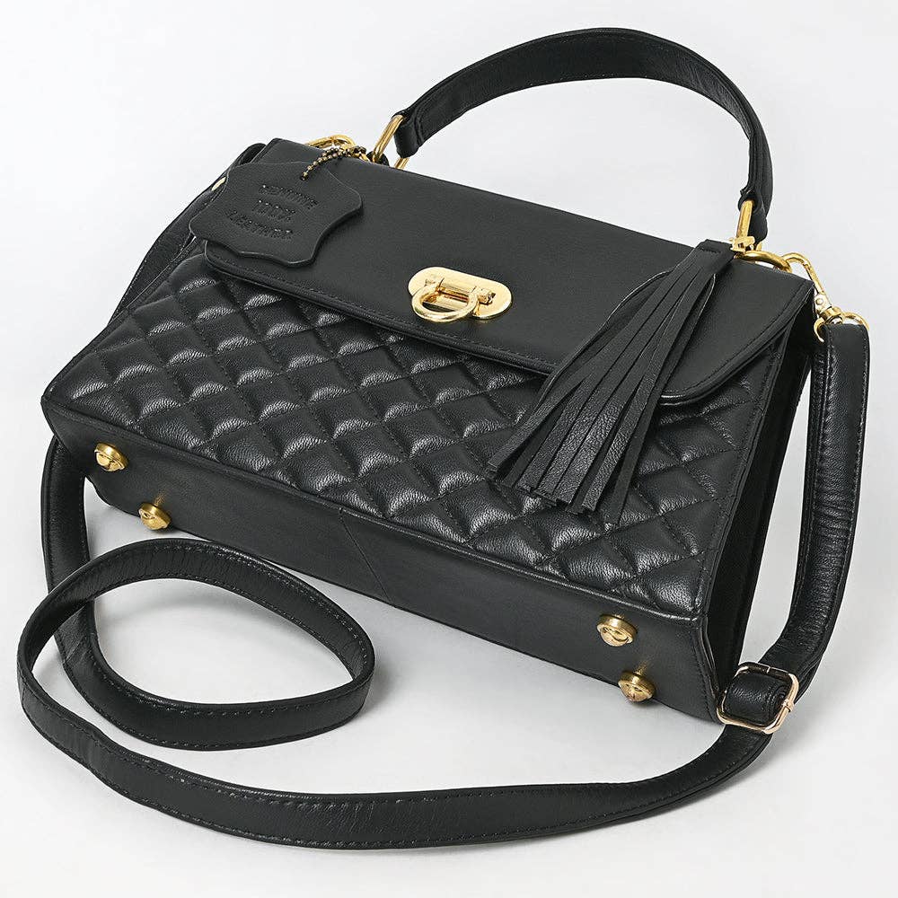 Western Cross Body Genuine Leather Handbag Purse Wallet Bag