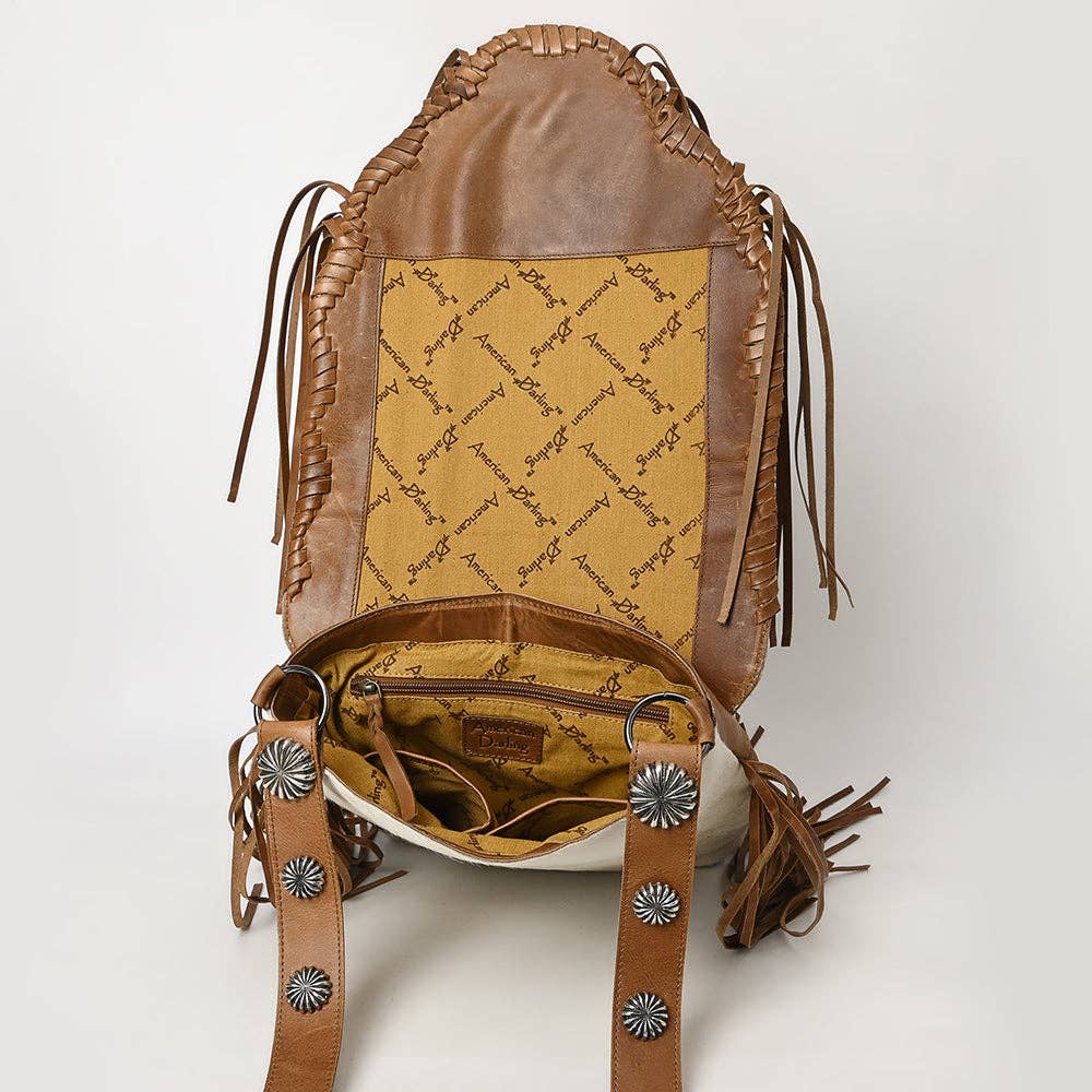 LC-ADBGM253 Crossbody Genuine Western Leather Women Bag: ADBGM253E