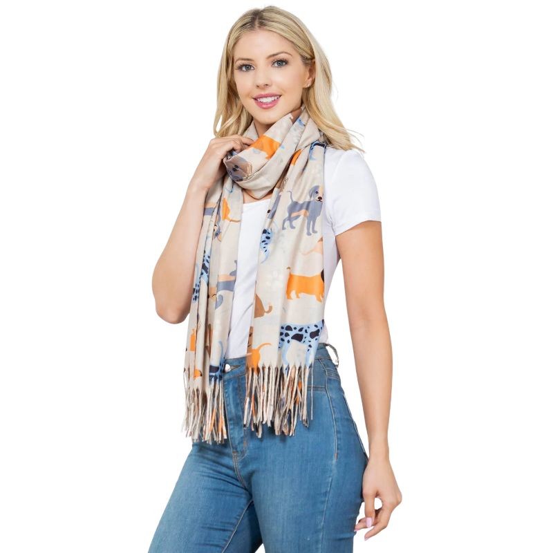 DOG PRINT SCARF - Luxury Design