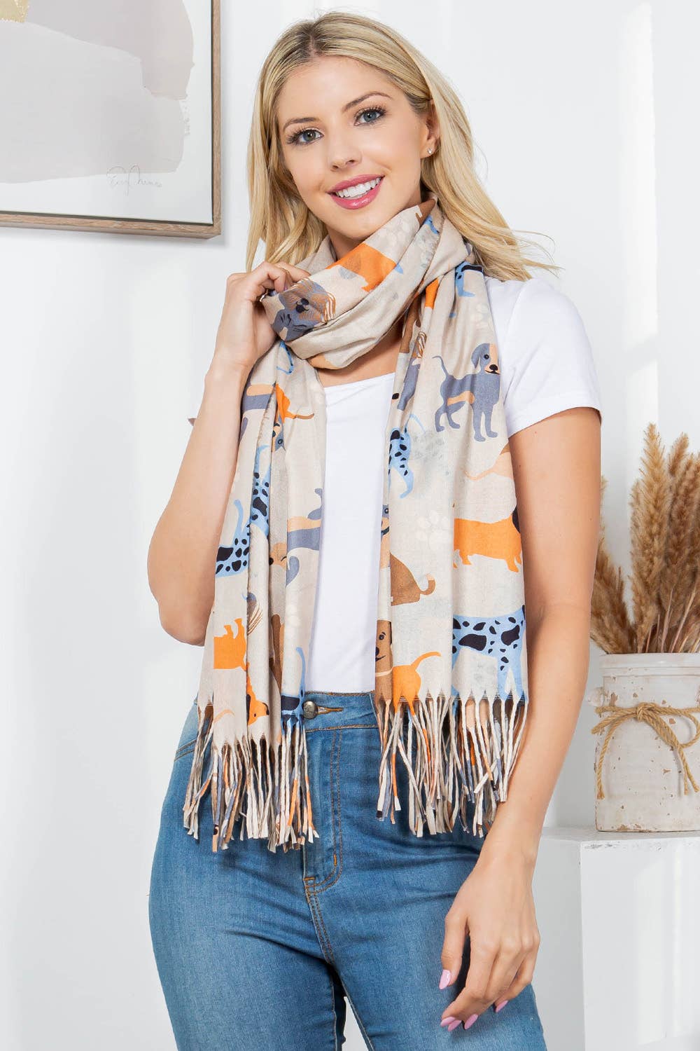 DOG PRINT SCARF - Luxury Design