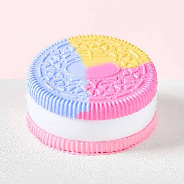 SqueezeSquad Taba Deluxe Premium Silicone Squishy Fidget Toy - Sandwich Cookie