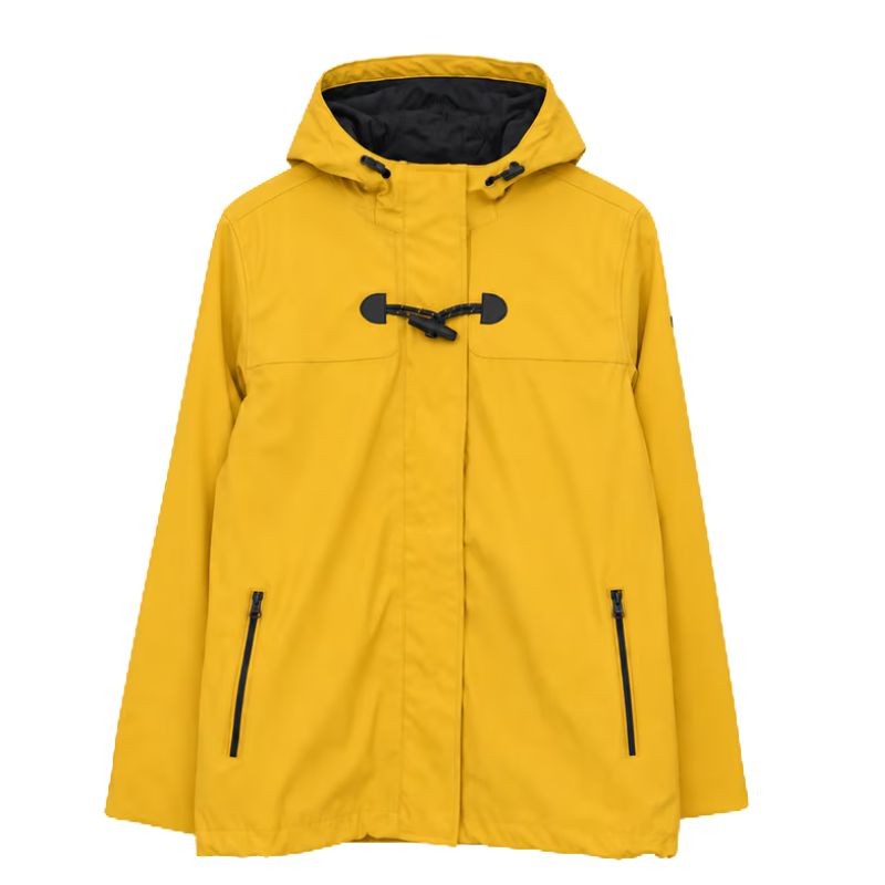 Nautical Raincoat With Toggle Fleece Lining