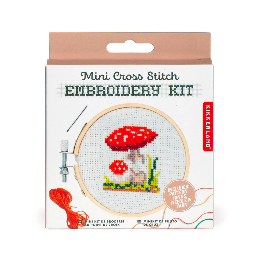 Cross Stitch Embroidery Kit Mushroom