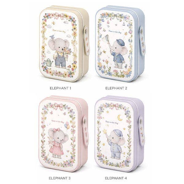 Eiko Elephant Bao Furry Kawaii Plush Keychain Mystery Tin (1pc)