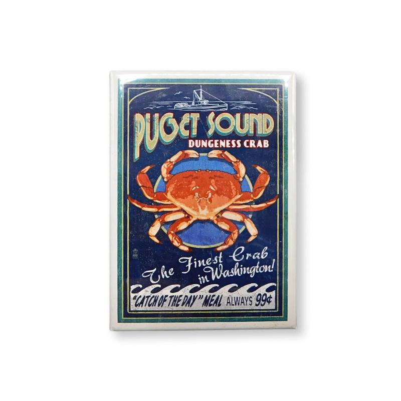 LP Magnet - Dungeness Crab - PG WA