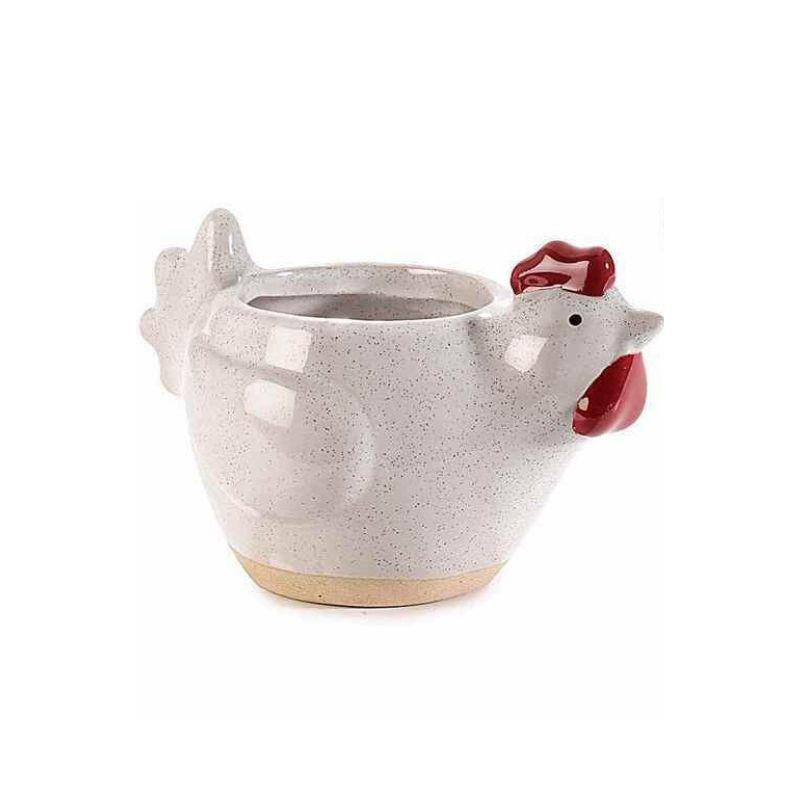 Rooster Pot Ceramic