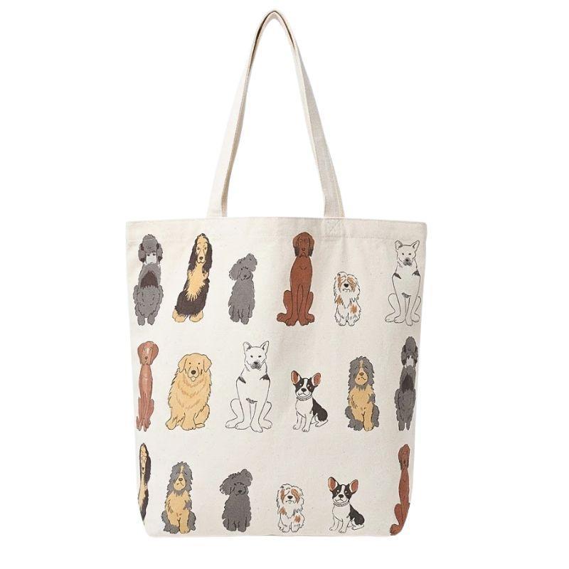 Colorful Multi Dog Tote Bag