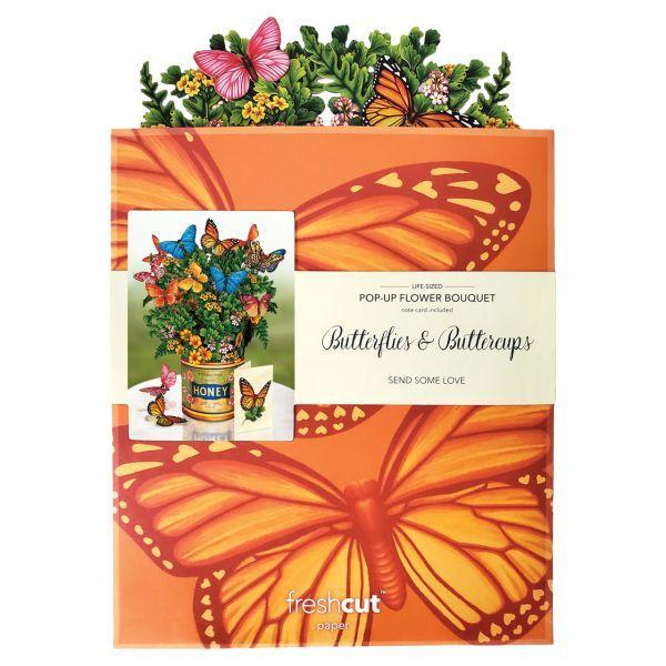 Freshcut Flowers In Envelope - Butterflies & Buttercups