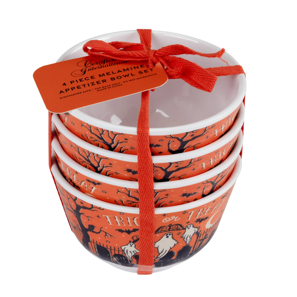 Halloween Hocus Pocus Melamine Set of 4-4in Dipping Bowls
