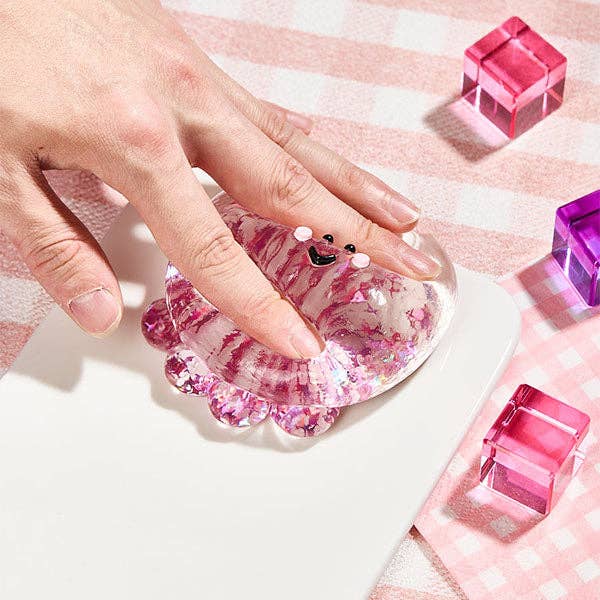 SqueezeSquad Taba Deluxe Premium Silicone Squishy Fidget Toy - Fuchsia Octopus