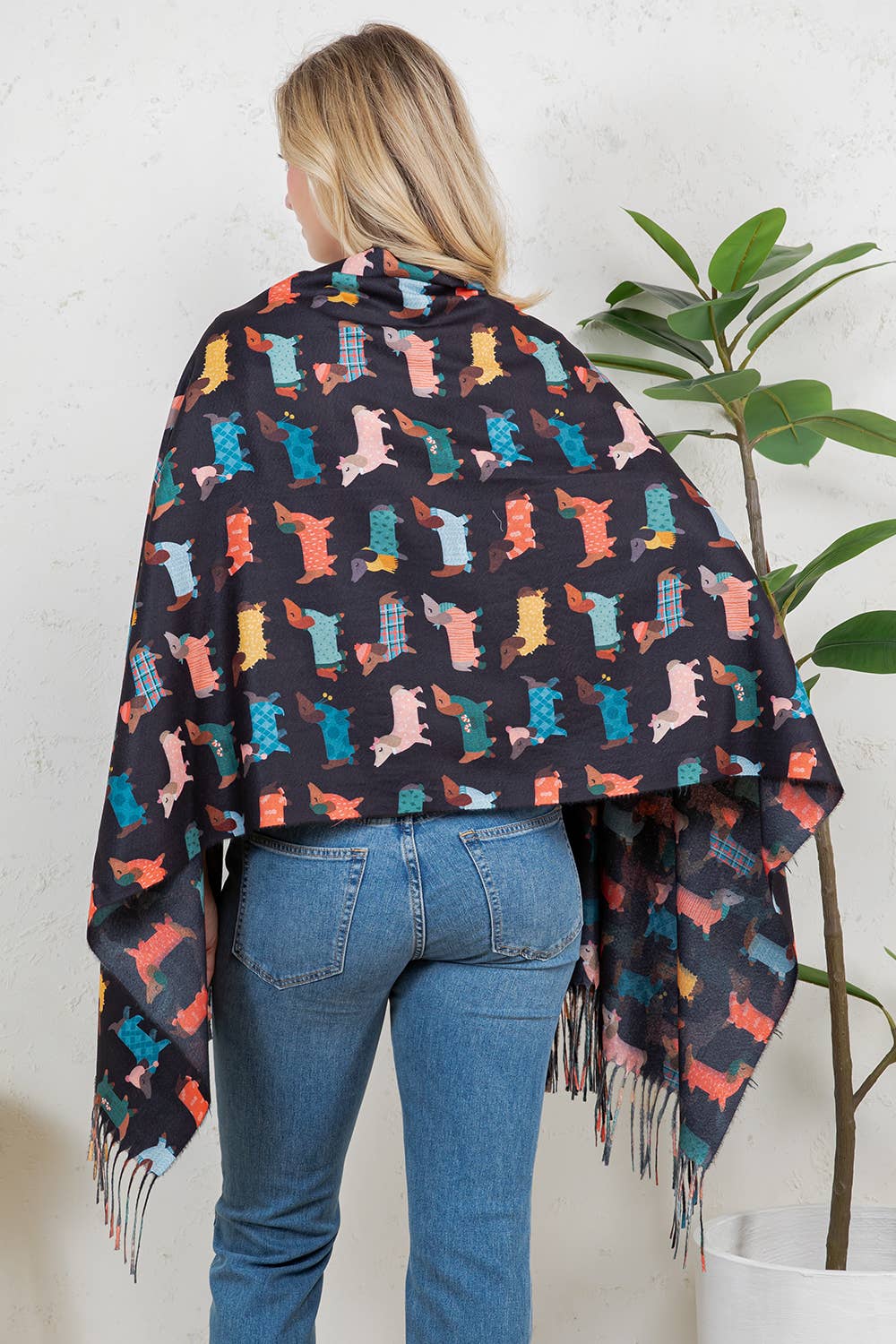 DOG PRINT SCARF