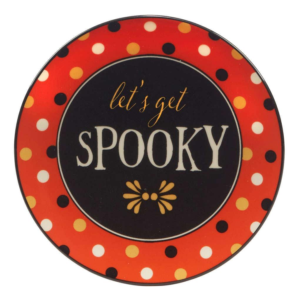 Spooky Halloween Canape Plate 6in 4 asst
