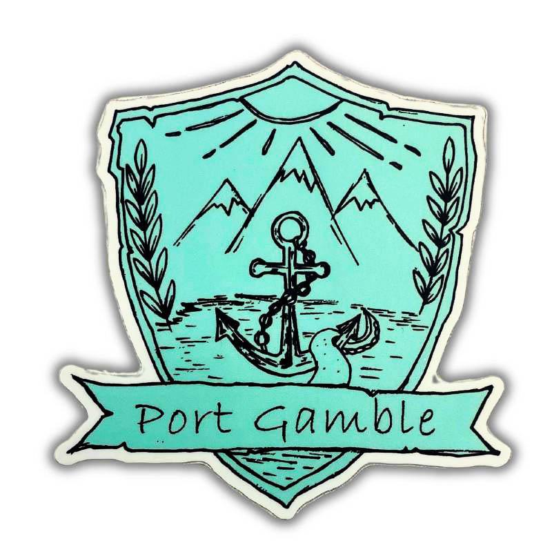 0343N - Anchor Shield Vinyl Sticker